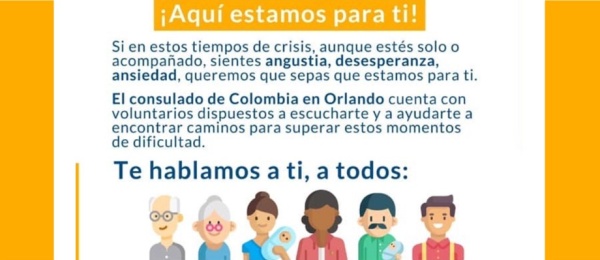 Consulado de Colombia en Orlando acompaña a los connacionales en medio de la pandemia del COVID