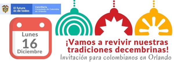 Promoción de la unidad en la comunidad y solidaridad a través de las tradiciones invita el Consulado de Colombia 