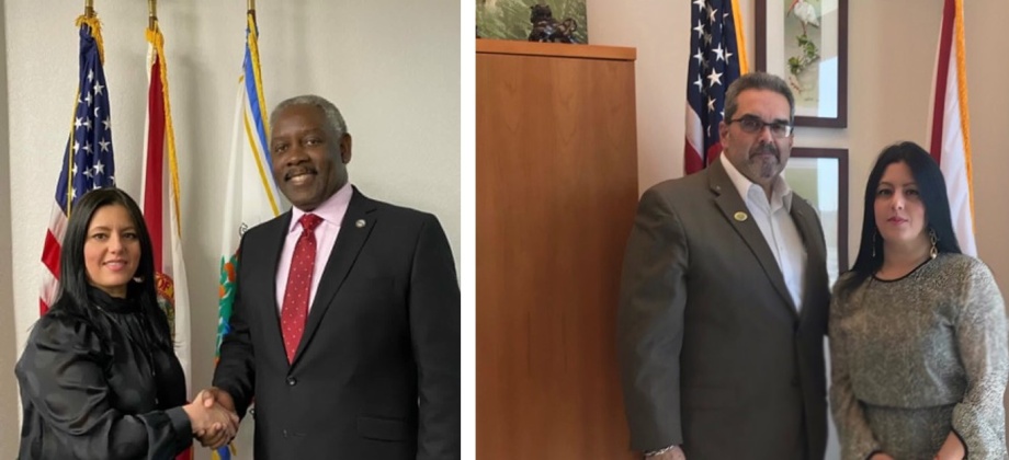 Cónsul de Colombia en Orlando sostuvo encuentros con autoridades locales