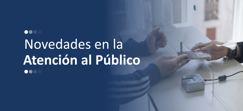 Banner general de novedades de atención al público en el que aparecen un usuario y alguien que lo atiende